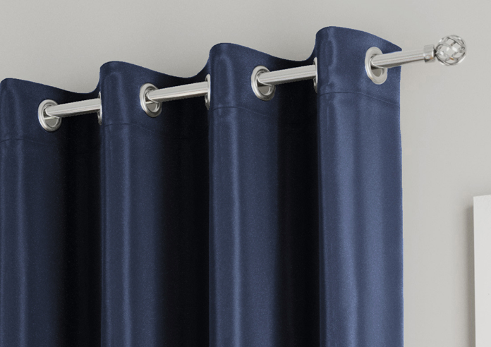 Supersoft Eyelet, Navy - Ready Made Curtains - Image 9